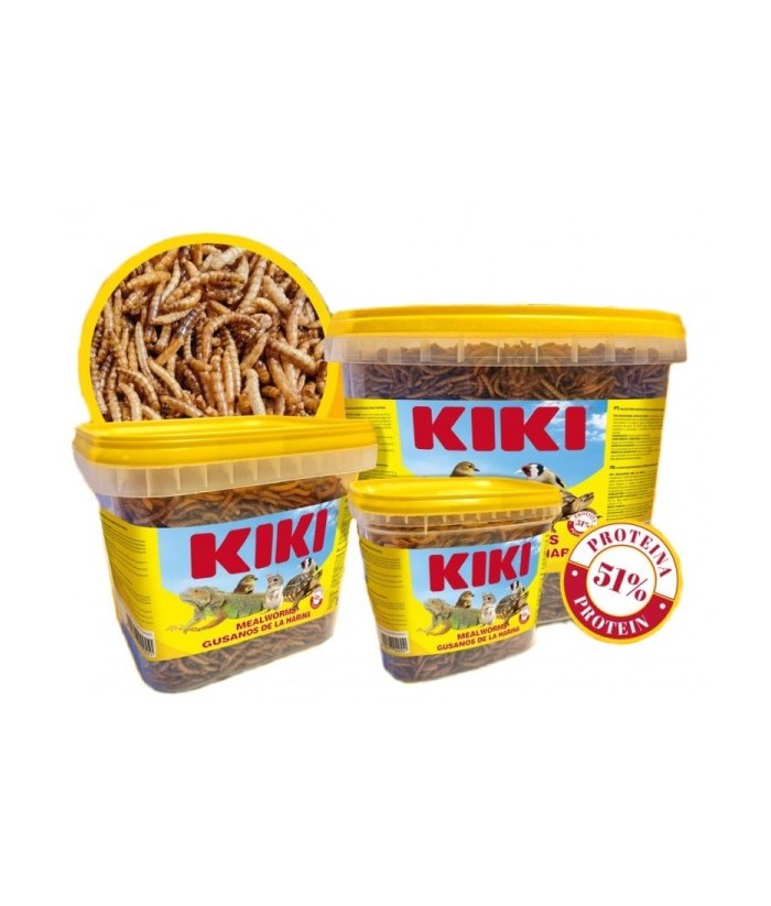 GUSANOS HARINA DESHIDRATADOS 150GR KIKI