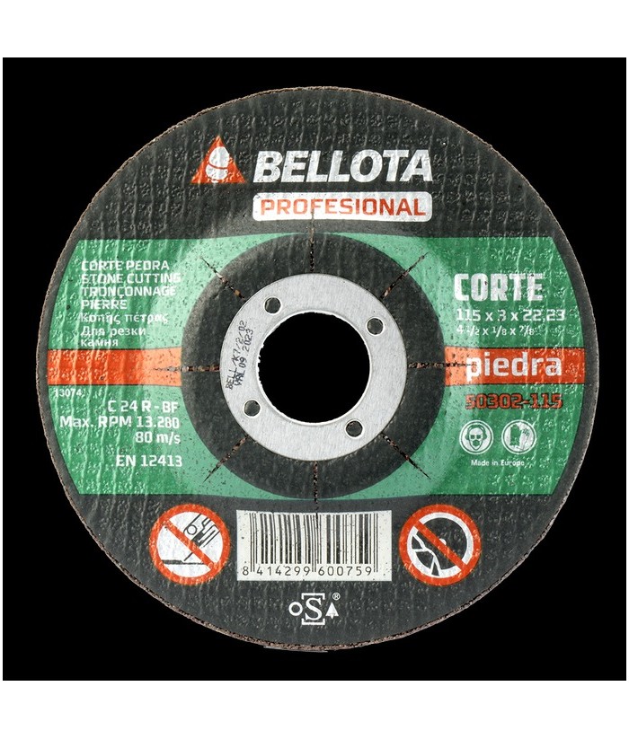 BELLOTA DISCO CORTE PIEDRA 115x3x22 3MM 50302