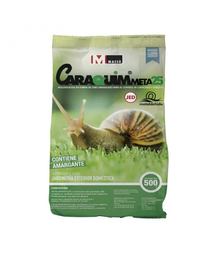 CARAQUIM META25 500GR MOLUSQUICIDA MASSO JED