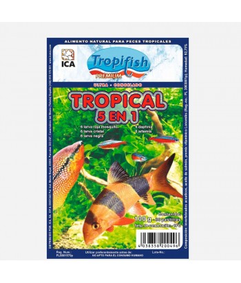 TROPICAL 5 EN 1 CONGELADO 100GR TROPIFISH