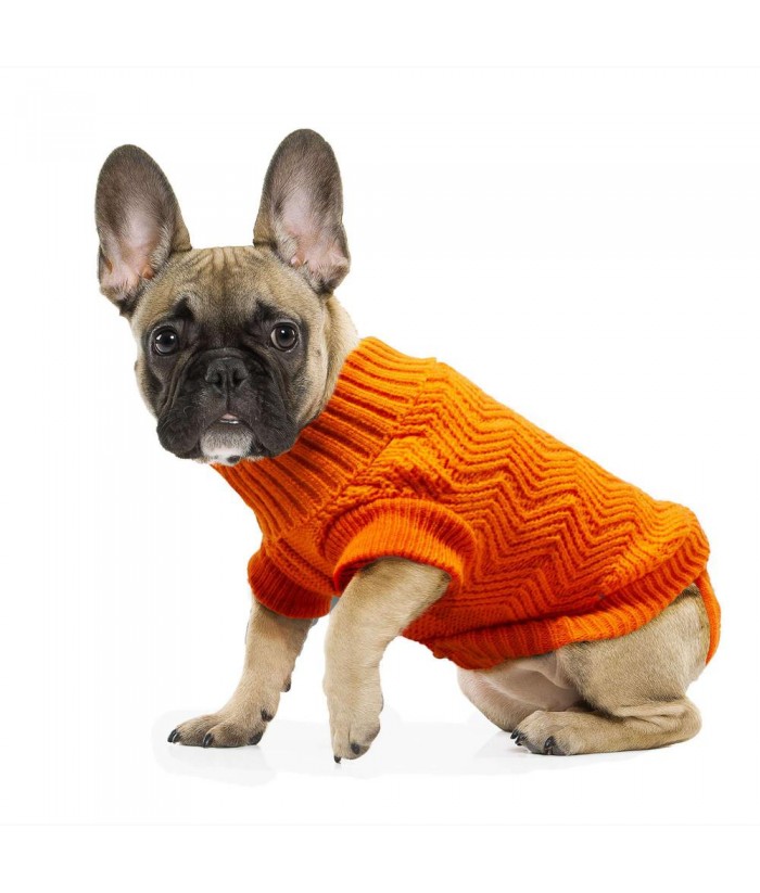 JERSEY LANA ZIG-ZAG NARANJA 25CM