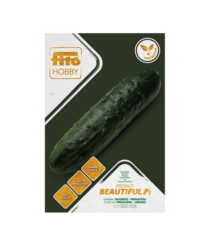 PEPINO BEAUTIFUL F1 HIBRIDO 50SEMILLAS