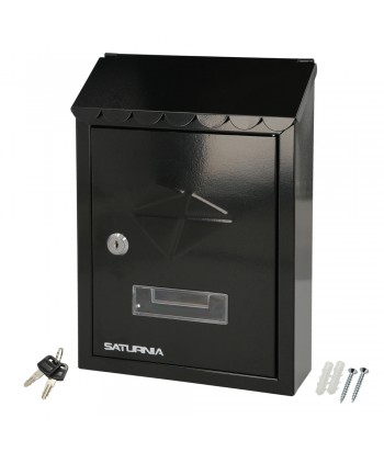 BUZON SATURNIA RESIDENCE NEGRO 205x70x300MM