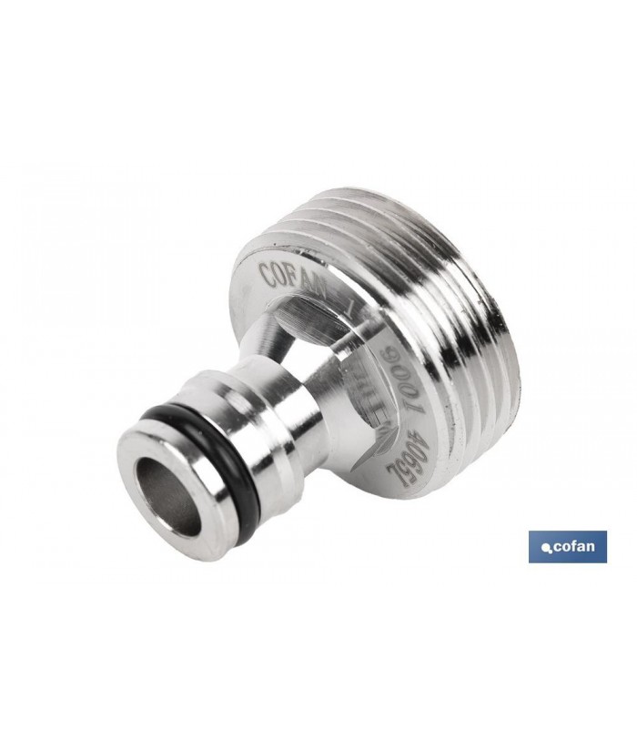 CONECTOR RAPIDO - ROSCA MACHO 1  LATON 
