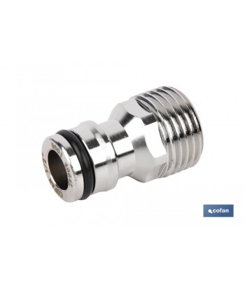 CONECTOR RAPIDO - ROSCA MACHO 1/2  LATON 
