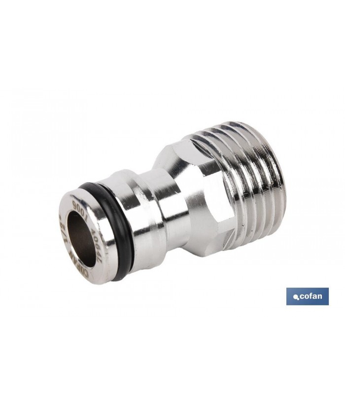 CONECTOR RAPIDO - ROSCA MACHO 1/2  LATON 