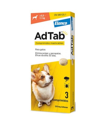 ADTAB 900MG PERROS COMPRIMIDO 5 5-11KG 3UDS