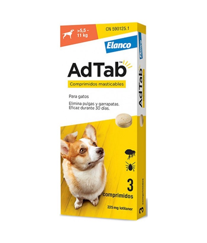ADTAB 900MG PERROS COMPRIMIDO 5 5-11KG 3UDS