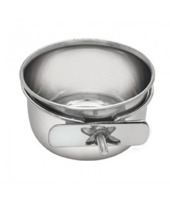 COMEDERO ACERO INOX  12 5CM 0 6l C/TORNILLO 