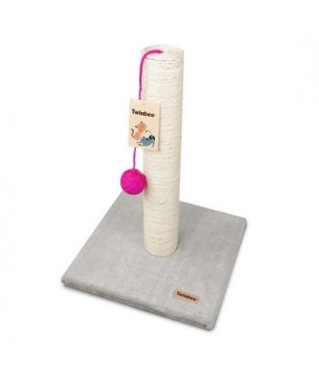 RASCADOR GATOS BASE CUADRADA 30x30x42CM C/PELOTA 