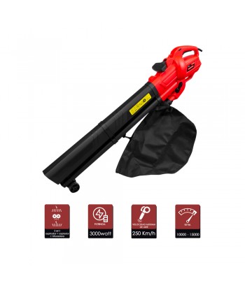 SOPLADOR ASPIRADOR ELECTRICO WOLFPACK 3000W