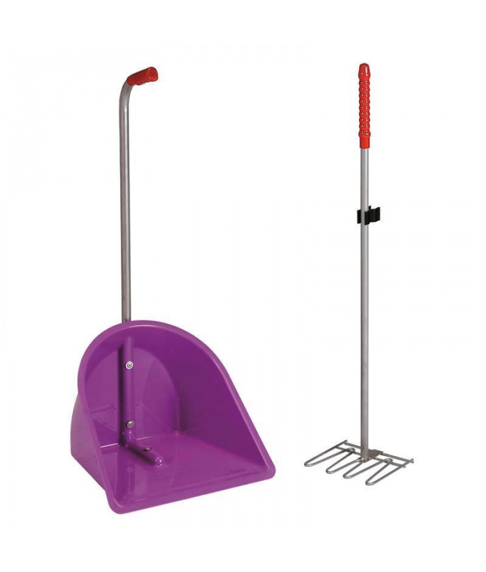 RECOGEDOR PLASTICO   RASTRILLO CABALLOS 70307