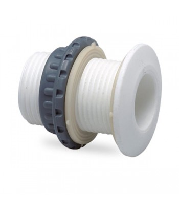 RACORD DESAGUE 1/2  PVC GRIS PASAMUROS