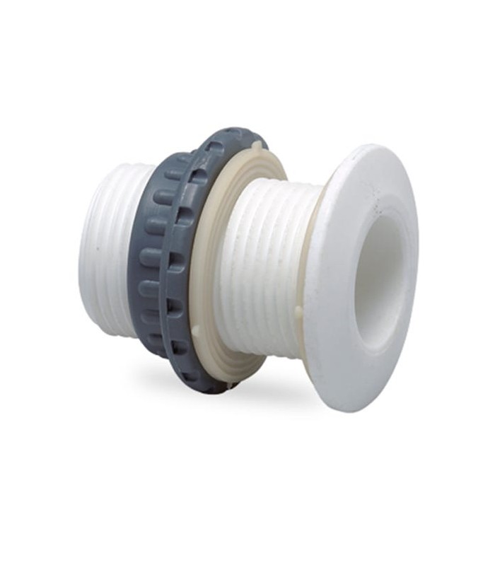 RACORD DESAGUE 1/2  PVC GRIS PASAMUROS