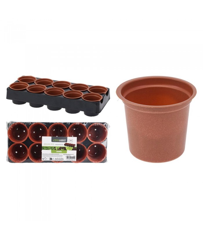 BANDEJA CULTIVO 10MACETAS 5CM SEMILLERO