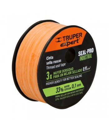 CINTA TEFLON SEAL-PRO 19MM 13M NARANJA TRUPER