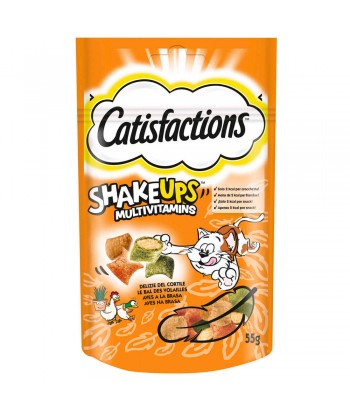 CATISFACTIONS SNACK SHAKEUPS AVES BRASA 60GR GATOS