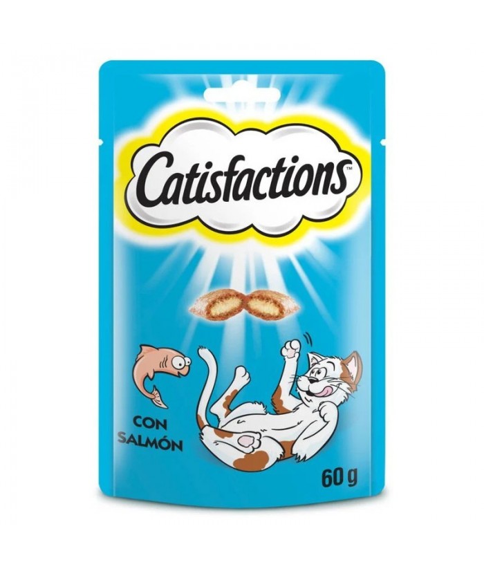 CATISFACTIONS SNACK SALMON 60GR PARA GATOS