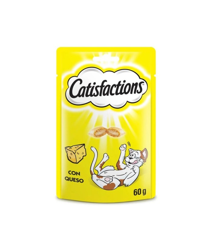 CATISFACTIONS SNACK QUESO 60GR PARA GATOS