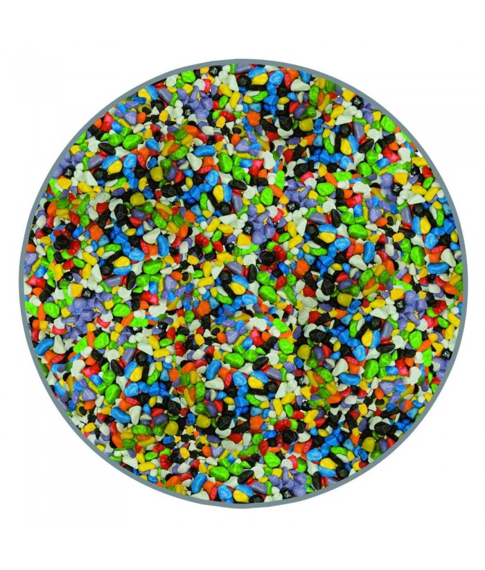 GRAVA ACUARIO MULTICOLOR 1 5MM 2KG ICA