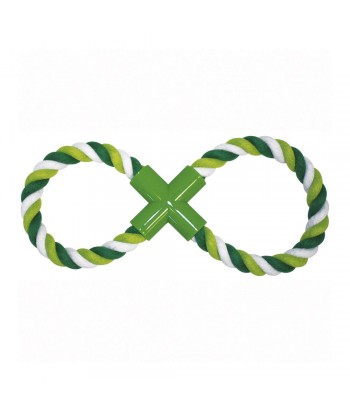 JUGUETE MORDEDOR FORMA OCHO 30CM MENTA 