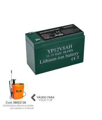 BATERIA 12V/8AH LITIO MAQUINA SULFATAR REF 34691