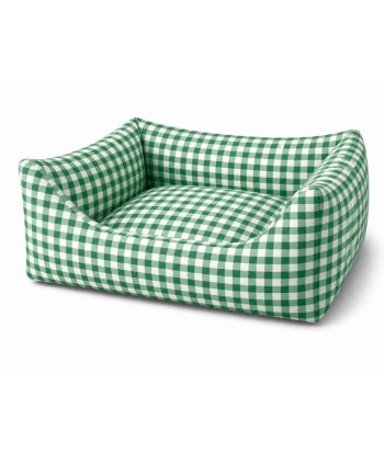CUNA CUADRADA ANTIPELOS VICHY Nº2 50x40CM VERDE