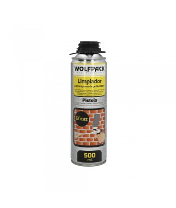 LIMPIADOR ESPUMA POLIURETANO 500ML WOLFPACK