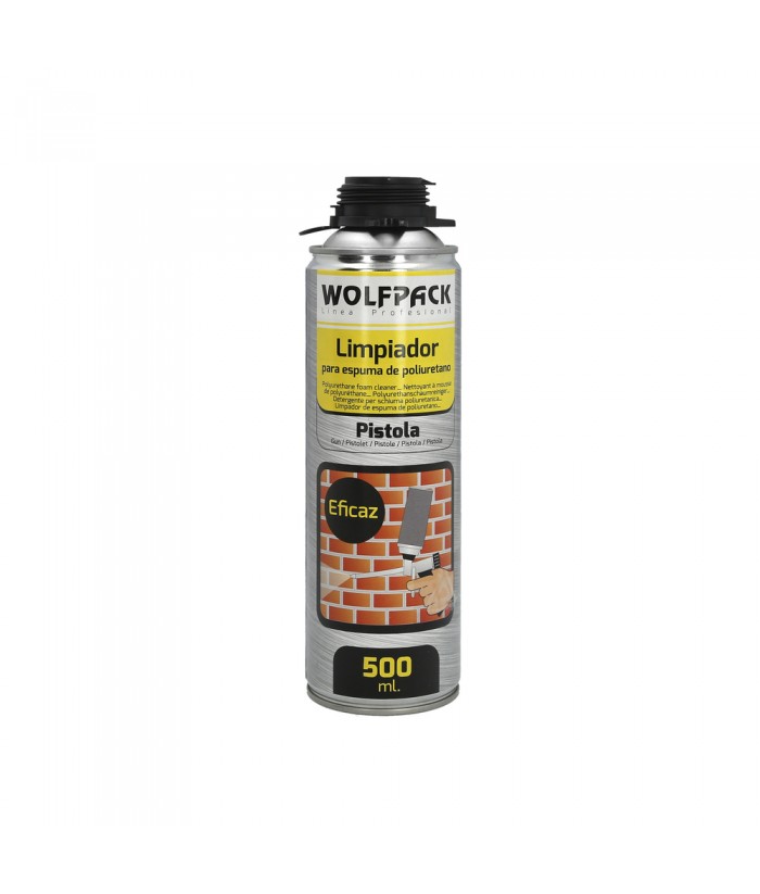 LIMPIADOR ESPUMA POLIURETANO 500ML WOLFPACK