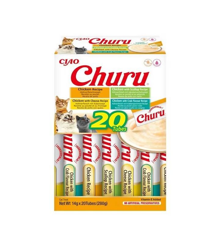 CHURU CAT 20x14GR VARIEDADES POLLO