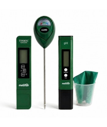 KIT TEST HYDROTEST  MELIFLOR PH EC TDH TEMP HUMEDA