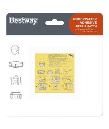PARCHES PISCINAS BAJO AGUA 10UDS BESTWAY