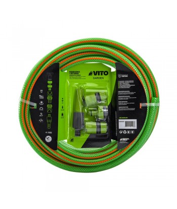 KIT MANGUERA PVC 3/8  10M C/ACCESORIOS VITO