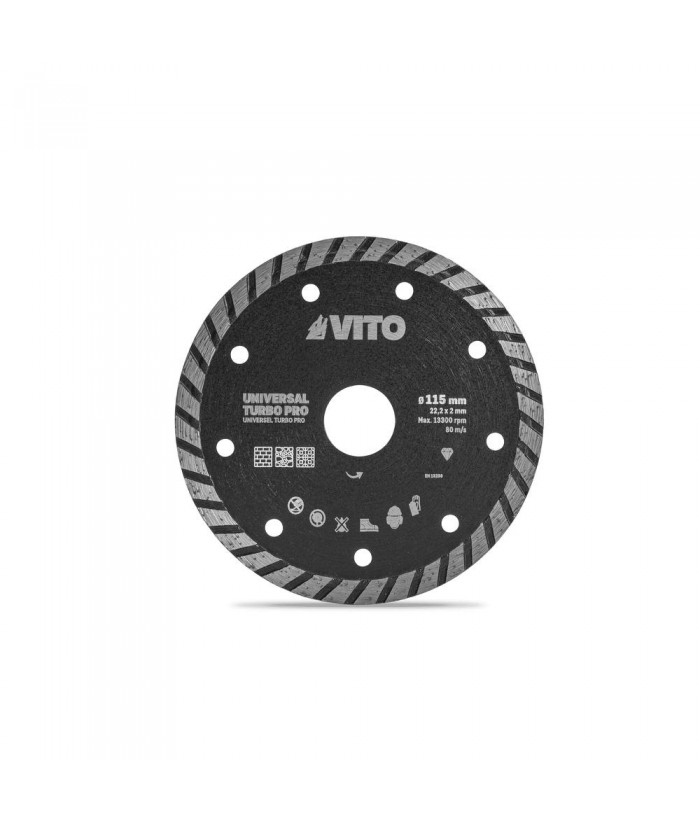 DISCO DIAMANTE 115x22x2MM UNIVERSAL TURBO PRO VITO