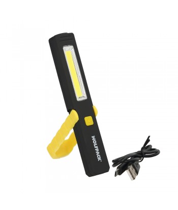 LINTERNA LED 200LM C/SOPORTE IMAN RECARGABLE