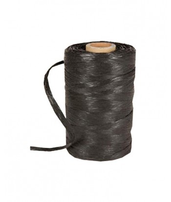 CINTA RAFIA PLANA NEGRA BOBINA 250GR 