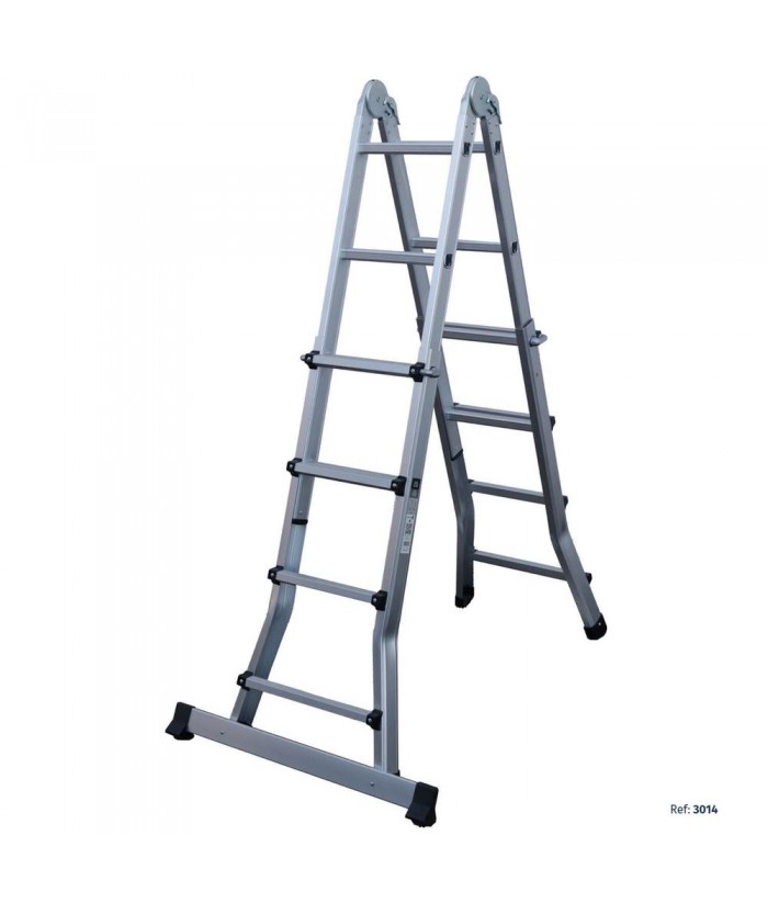 ESCALERA TELESCOPICA 2x4 4PELDAÑOS ALU ALTIPESA 