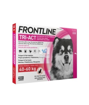 FRONTLINE TRIACT PERROS 40-60KG  UNIDAD 